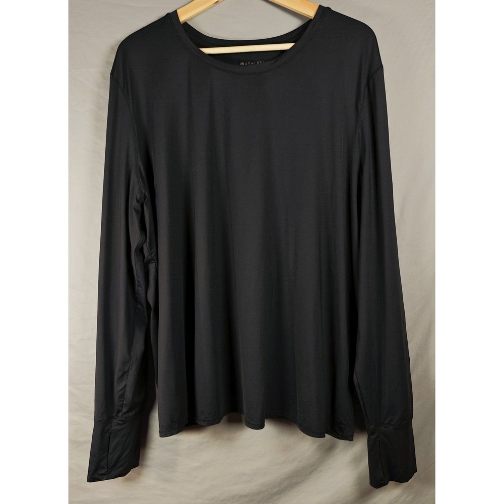 Athleta Black Long Sleeve Tee